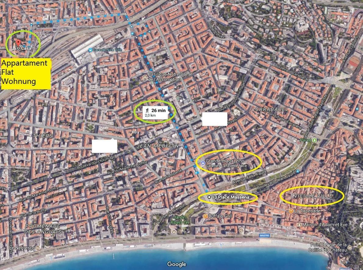 Nice/Nizza : Apartment Bagian luar foto