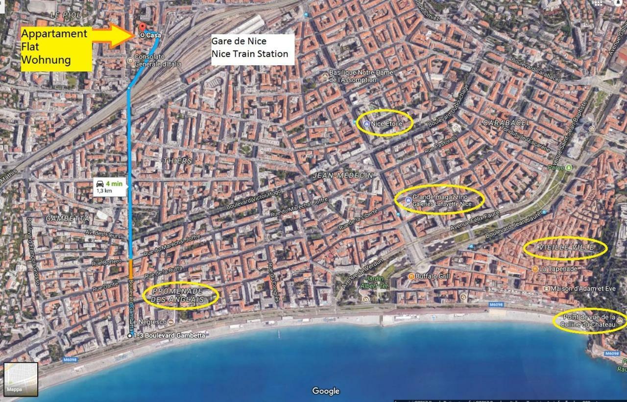 Nice/Nizza : Apartment Bagian luar foto